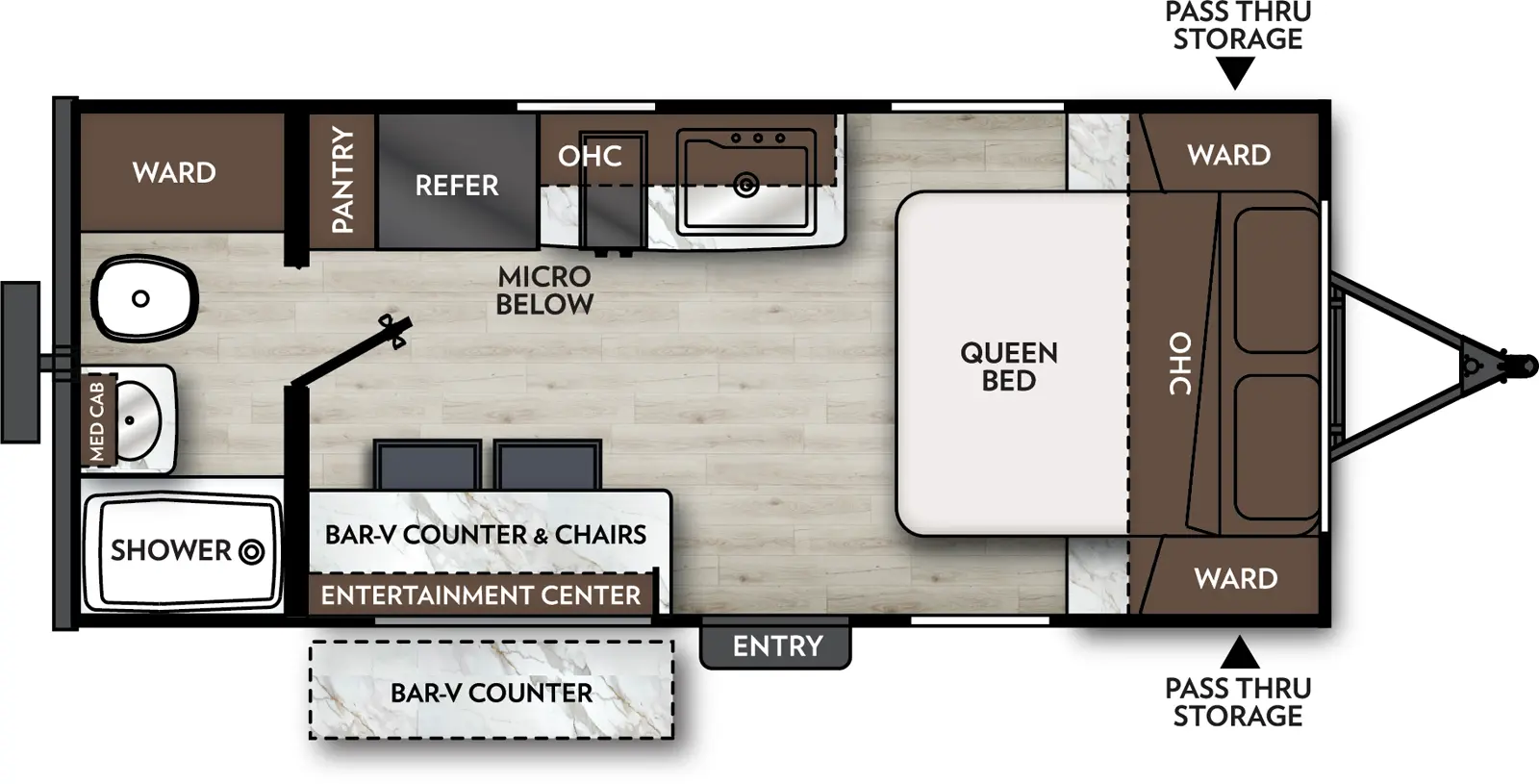 Apex Nano 181RB Floorplan
